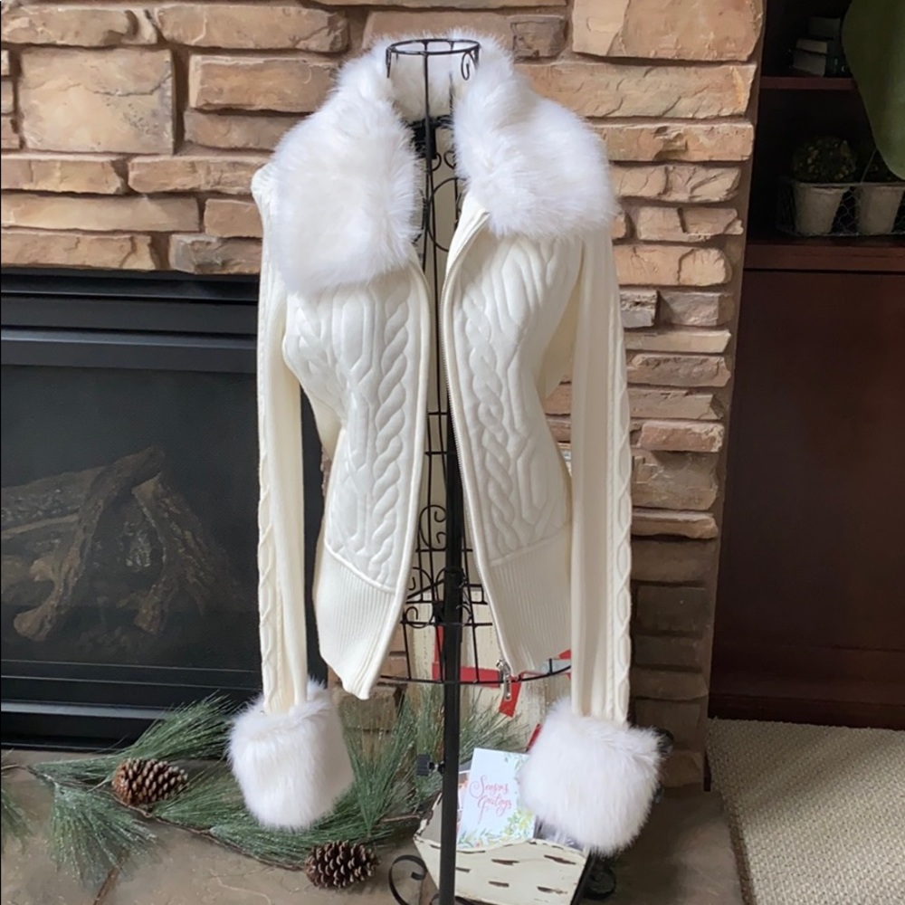 White House Cream Sweater